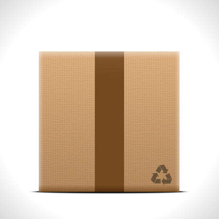 Vector isolated box on white background.のイラスト素材