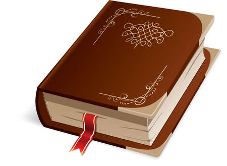 Vector isolated book on white background.のイラスト素材