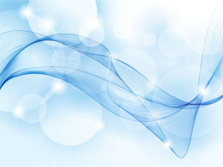 Vector abstract blue background with wave.のイラスト素材