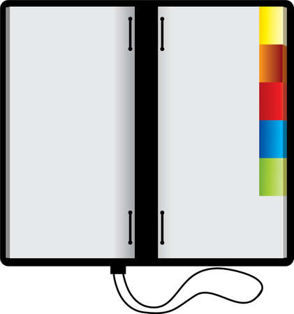 Vector isolated notebook on white background.のイラスト素材
