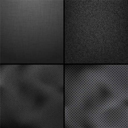 Vector set of textile textures.のイラスト素材
