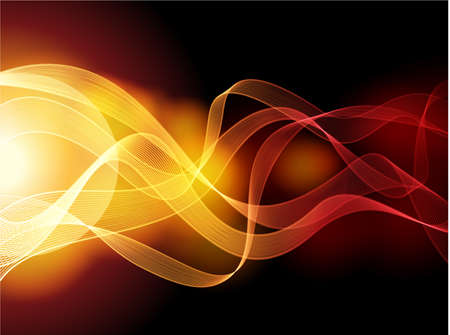 Vector abstract dark background with waves.のイラスト素材