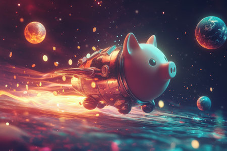 Piggy Bank Spaceshipの素材