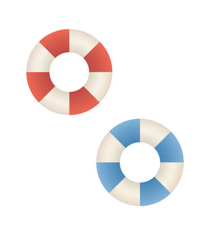 Red and blue Float vector background illustrationのイラスト素材