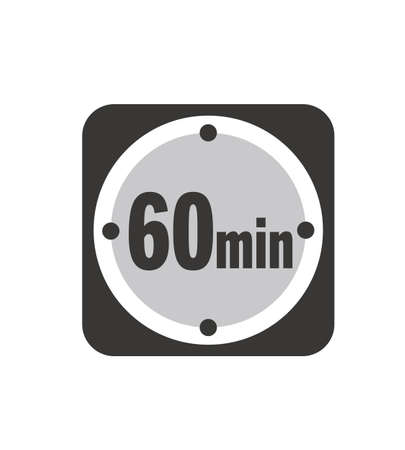 Simple 10 minutes timer clock iconのイラスト素材