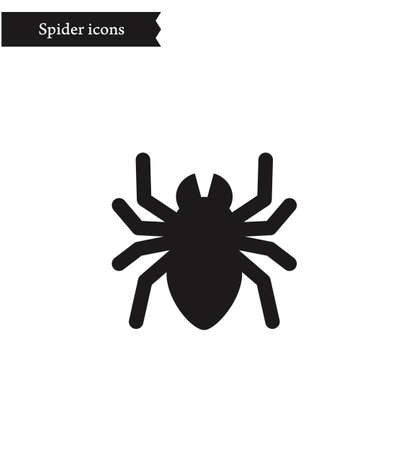 Monotone simple spider iconのイラスト素材