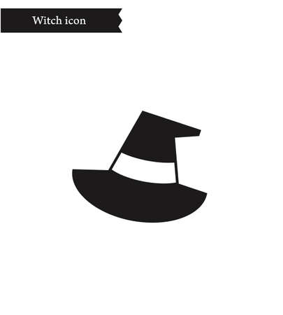 Monotone simple witch's hat iconのイラスト素材