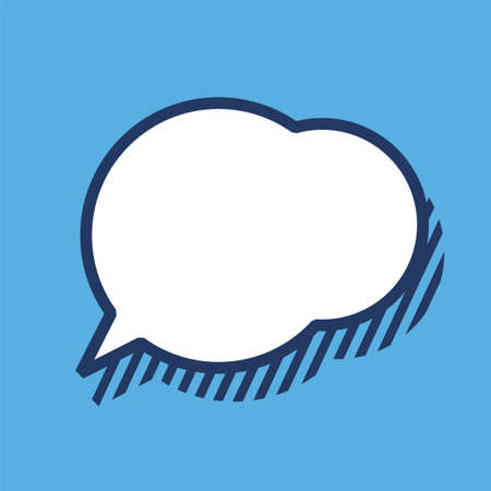 Chat message bubble vector illustrationのイラスト素材