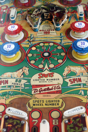 old pinball game machine