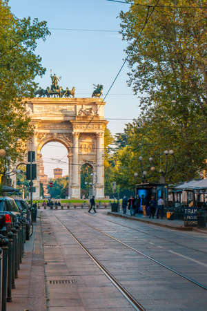 The Arch of Triumph in Paris, Franceの写真素材