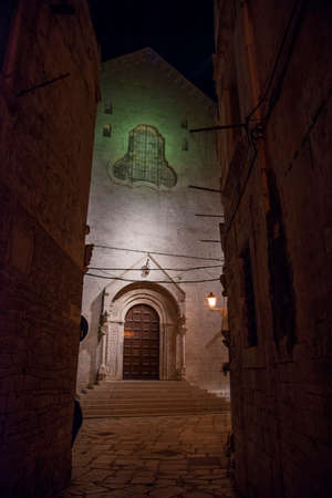 Old town at night. Old streetsの写真素材