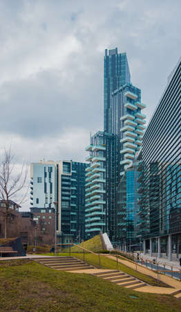 Skyscrapers in the city of Toronto, Ontario, Canadaの写真素材