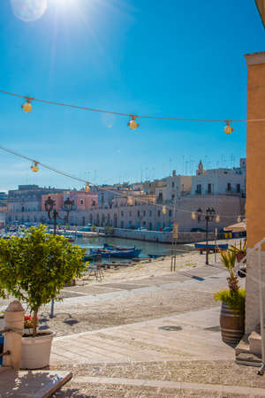 View of the old town of Marsaxlokk, Maltaの写真素材