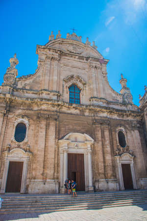Facade of the Church of St. Francis of Assisi in Maltaの写真素材