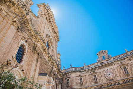 Cathedral of the Assumption of the Virgin Mary in Mdina, Maltaの写真素材