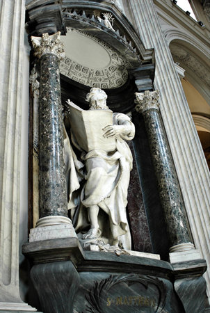 Rome the staue in Lateranoの写真素材