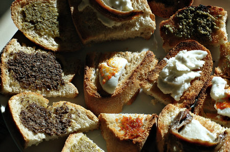 The italian toastの写真素材