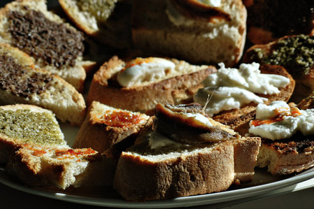 The italian toastの写真素材