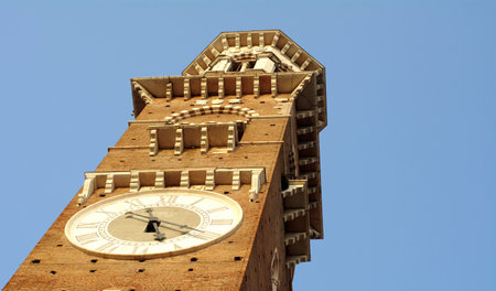 The tower of time in Veronaの写真素材