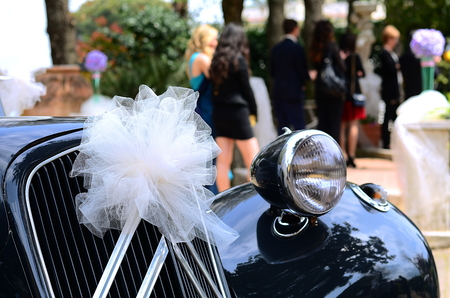 The wedding and the carの写真素材