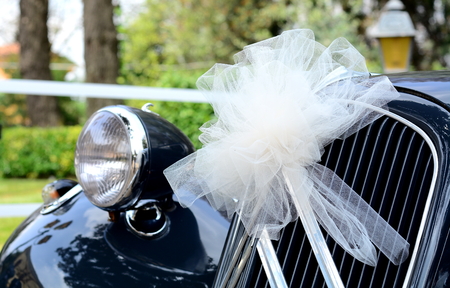 The wedding and the carの写真素材