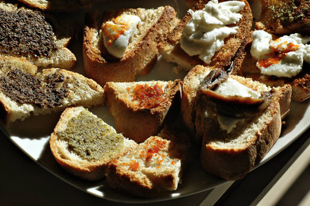 The italian toastの写真素材