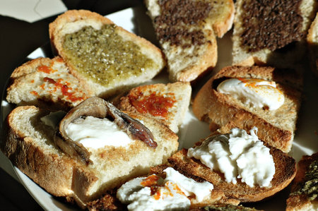 The italian toastの写真素材