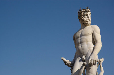 Poseidon in Florenceの写真素材