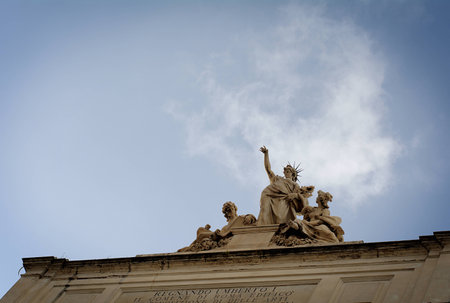 The sculpture in Romeの写真素材