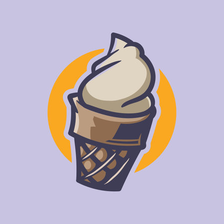 Ice cream illustrationのイラスト素材