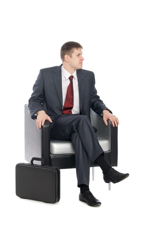 Awaiting a handsome young businessman.の写真素材