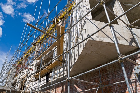 Construction of a new building の写真素材