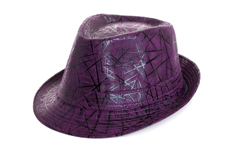 Stylish hat isolated on white の写真素材