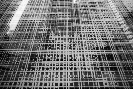 Reflection in glass geometric texture pattern の写真素材