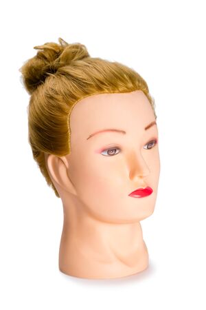 Mannequin of a young blonde girlの写真素材