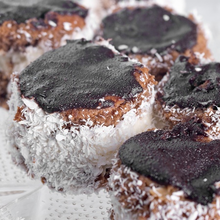 cookie with coconut called Russian hatの写真素材