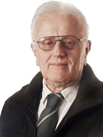 Head And Shoulders portrait of senior manの写真素材