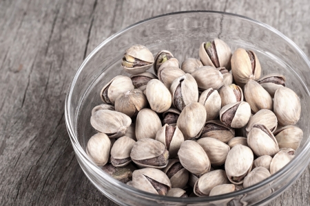 Pistachio nut on the table, selective focusの写真素材
