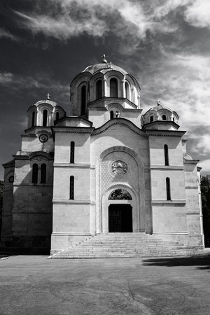 Orthodox christian St. George church in Topolaの写真素材