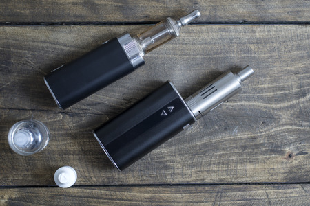 Advanced personal vaporizer or e-cigarette, close up