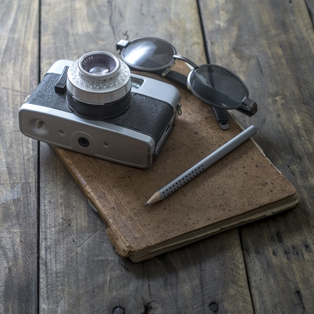 Close up photo of  photographer equipment