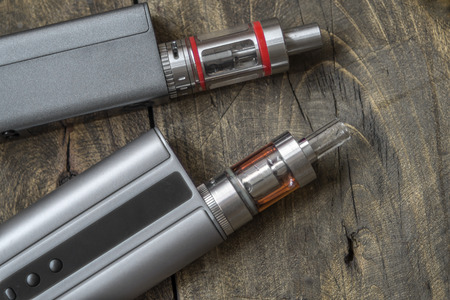 Advanced personal vaporizer or e-cigarette, close up