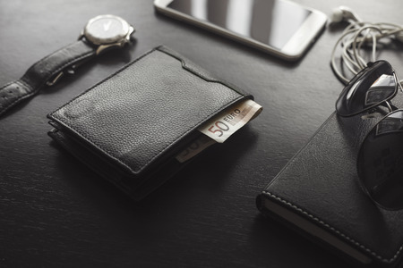 Modern Men's Accessories in close up