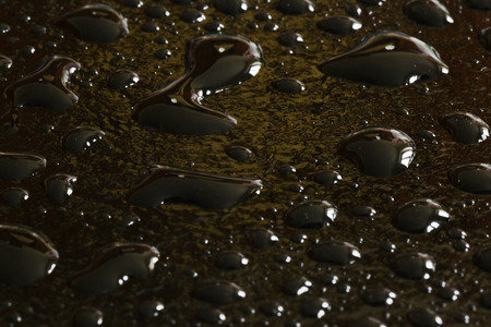 drops of water on a black backgroundの写真素材