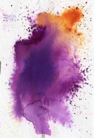 multicolored background watercolor stains and blotsの写真素材