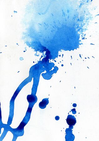 original background multicolored watercolor splash and dripsの写真素材