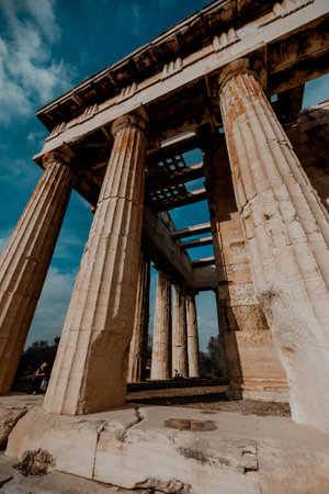 Ancient ruins of Acropolis in Greece