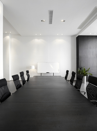 Interior view of a Empty Modern meeting roomのeditorial素材