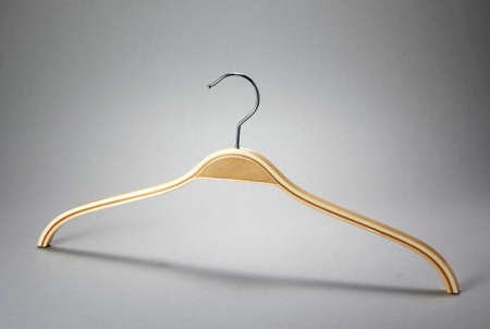 Wooden hangerの写真素材