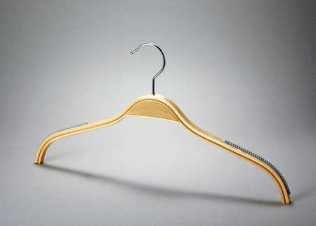 Wooden hangerの写真素材
